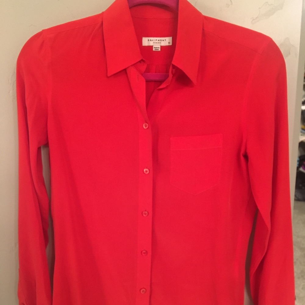Equipment silk blouse